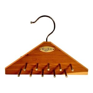 Woodlore Cedar Tie & Belt Hanger Wood Hanger Vintage Closet Excellent Condition